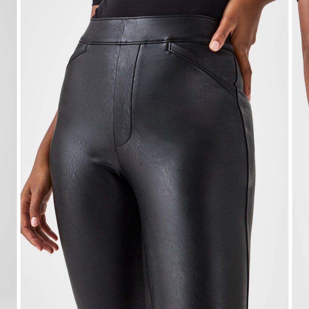 SPANX “leather like flare”